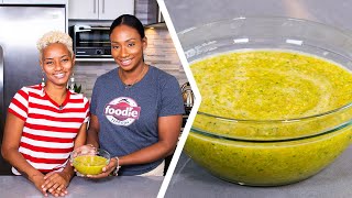 How To Make Trini Mango Pepper Sauce | Foodie Nation x Trini Food Designer - Arlene