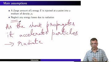 Spherical blast waves : Sedov-Taylor solution