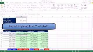 Excel Magic Trick 1058: Convert YYYYMMDD to Serial Number Date with =TEXT(A1,