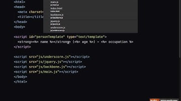 Backbone JS External Templates - 08 tutsplus
