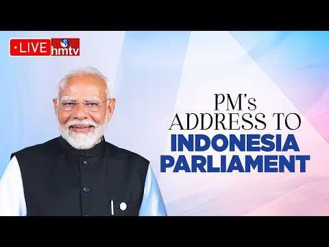LIVE: PM Modi addresses the Indonesia Parliament | hmtv - HMTVNEWS
