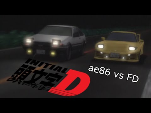 Initial D || Takumi vs Keisuke - First race || [AMV]