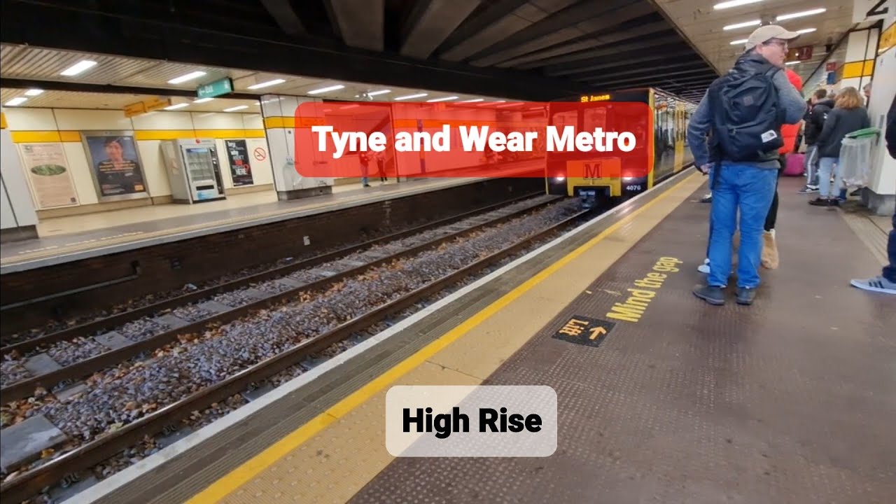 Riding the Tyne and Wear Metro From Heworth to Gateshead YouTube
