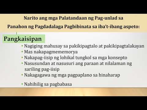 Video: Ano Ang Mga Pangangailangan Ng Bata Sa Iba't Ibang Panahon Ng Pag-unlad?