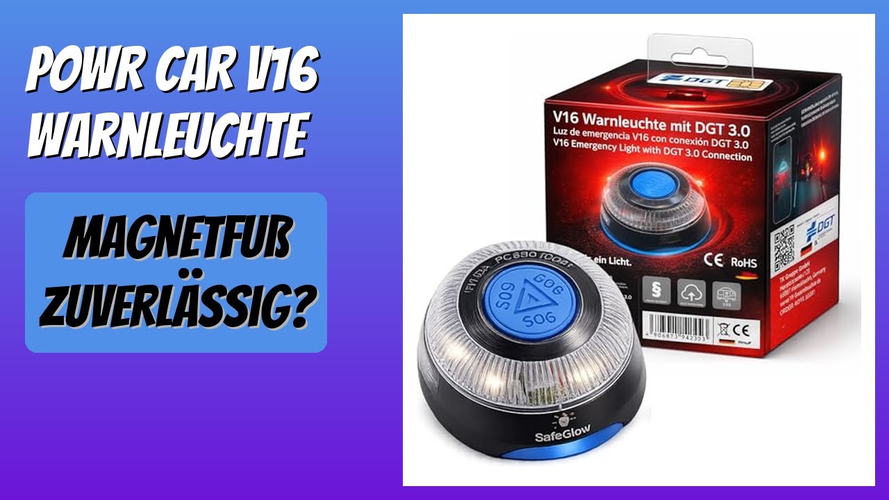 BEWERTUNG (2026): POWR CAR V16 Warnleuchte. Infos