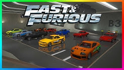 TOP 30+ FAST & FURIOUS CARS TO OWN IN GTA ONLINE - BEST GTA 5 FAST AND FURIOUS VEHICLES! (F&F CARS) 
