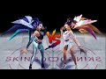 KDA ALL OUT Kai'Sa vs KDA ALL OUT Kai'Sa Prestige Edition Skin Comparison Spotlight