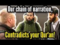 Making muslims understand the chain of narration in christianity  chris  speakers corner debate