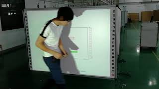 calibration of shortcut keys on infrared smart board