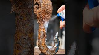 Amazing Rust Removal on Old Window Grill #rustremoval #cleaning #satisfying #metalrestoration