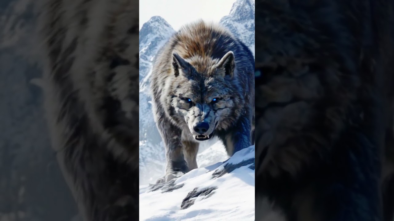 Incredible Animal Fusion: Wolf + Grizzly Bear Hybrid 