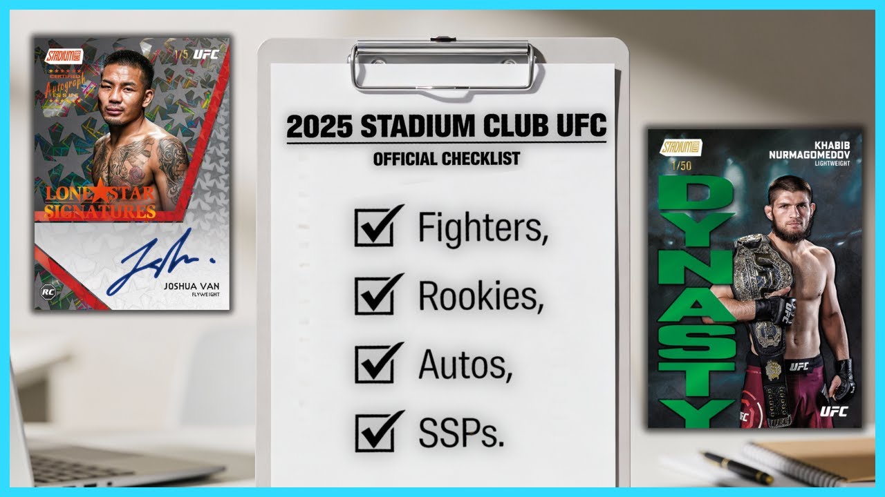 2025 Topps Stadium Club UFC CHECKLIST BREAKDOWN 🔥 Rookies, Image