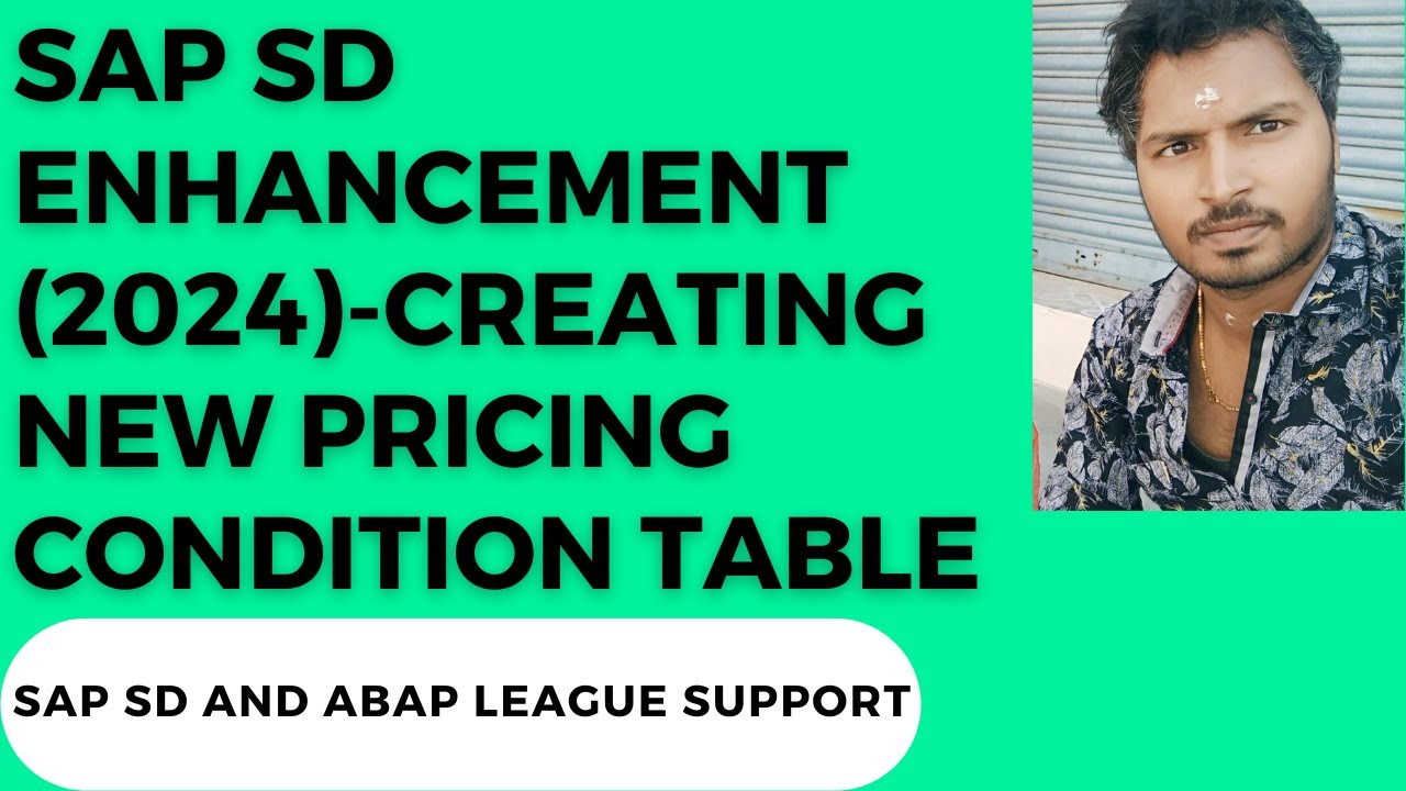 Sap Pricing Condition Table Name
