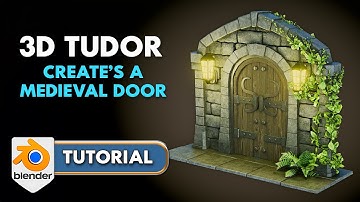Blender 4 Modelling a Medieval Door with 3D Tudor Tutorial