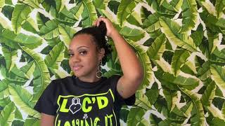 How to style short sisterlocks|Hairstyle tutorial