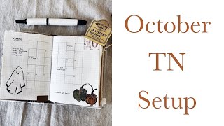 October 2022 setup in Passport Traveler’s Notebook Bujo