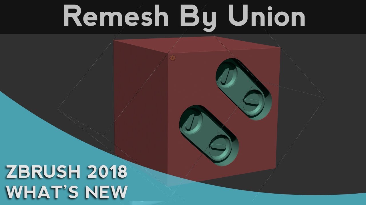 remesh by union 3d print zbrush