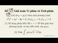 [Ví dụ 3] Giải Phương Trình Vi Phân Và Tính Tích Phân Xác Định Cực Hay