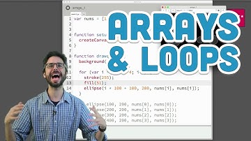 7.2: Arrays and Loops - p5.js Tutorial