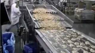 Whole Poultry Breast Alignment on an Iso-Flo® Poultry Alignment Vibratory Conveyor