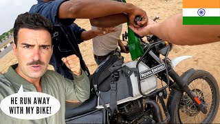 HE TRIED TO STEAL MY MOTORBIKE?!  INDIA VLOG