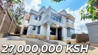 INSIDE AN ELEGANT FLAT ROOFED FOUR BEDROOM ALL-ENSUITE MAISONETTE FOR SALE IN KIAMBU COUNTY.