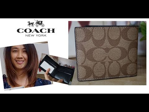 REVIEW : COACH MENS กระเป๋าตังค์ Coach กระเป๋าตังค์ชาย