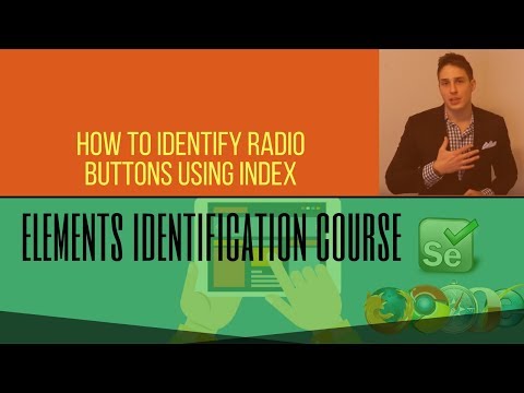 Web Elements (Free Course 2018) - How to Identify Radio Buttons Using Index