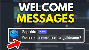 How to Setup Welcome Messages Sapphire Bot (2025)
