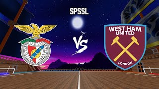 1st Match in OPScopes league! Benfica (Man united) vs West Ham 3v3 Roblox TPS Street Soccer