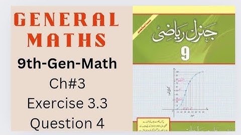 General Math class 9 chapter 3 exercise 3.3 Question 4|class 9 Arts group|Math 9th