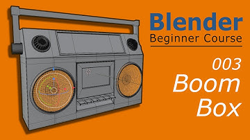 MS3D | Blender | Beginner Course | 003 | BoomBox Modeling