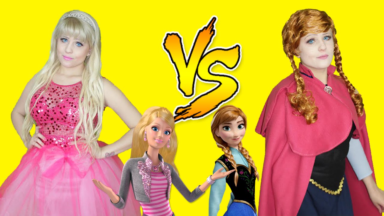 Quem ganhou? Barbie VS Frozen #barbievsfrozen #barbie #frozen