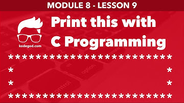 Module 8 - Lesson 9 ► Print rectangular pattern shape [Learn C Programming]