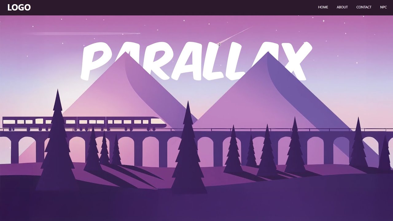 Создайте веб-сайт с эффектом параллакс-скроллинга с помощью HTML, CSS и JavaScript