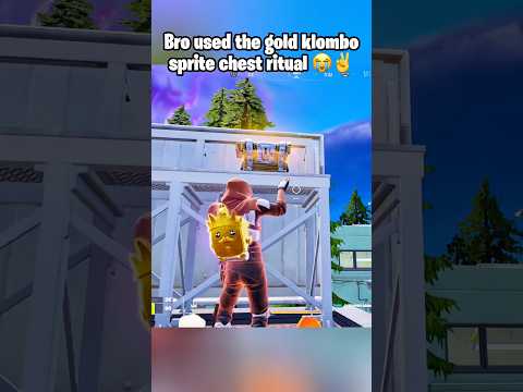 Bro had the secret klombo sprite chest ritual ๐ญ๐ #fortnite #fortniteclips
