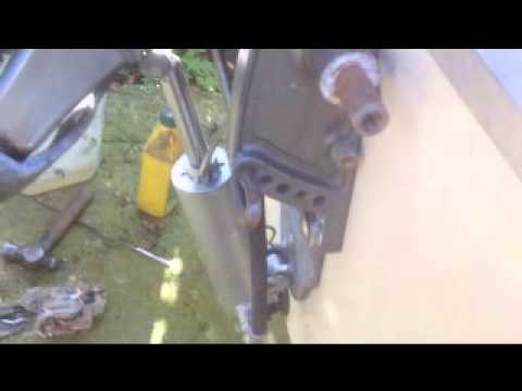 Home Made Tilt and Trim Ram for Outboard Engine - YouTube