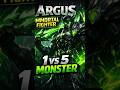 Argus IMMORTAL Power 😈 | 1v5 Monster in Mobile Legends: Bang Bang #shorts
