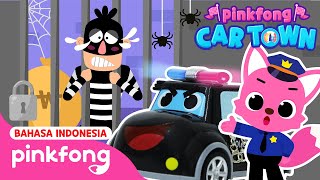 🚨Tim Penyelamat Super Pinkfong | Ayo tangkap pencurinya! | Kota Mobil Pinkfong | Kartun Anak