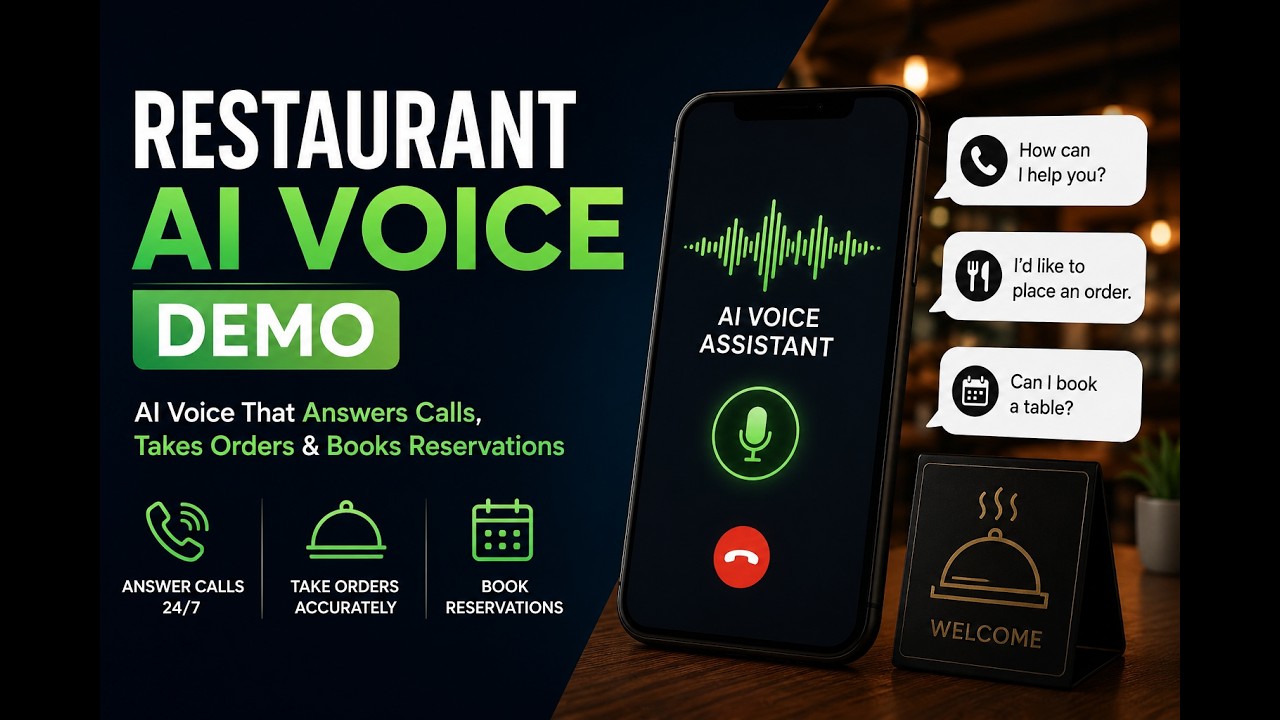 AI Phone Agent for Restaurants | Live Voice Demo (Orders + Reservations)