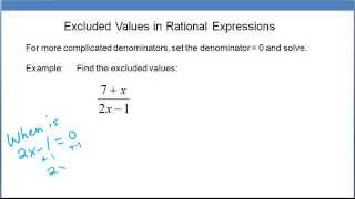 Excluded Values