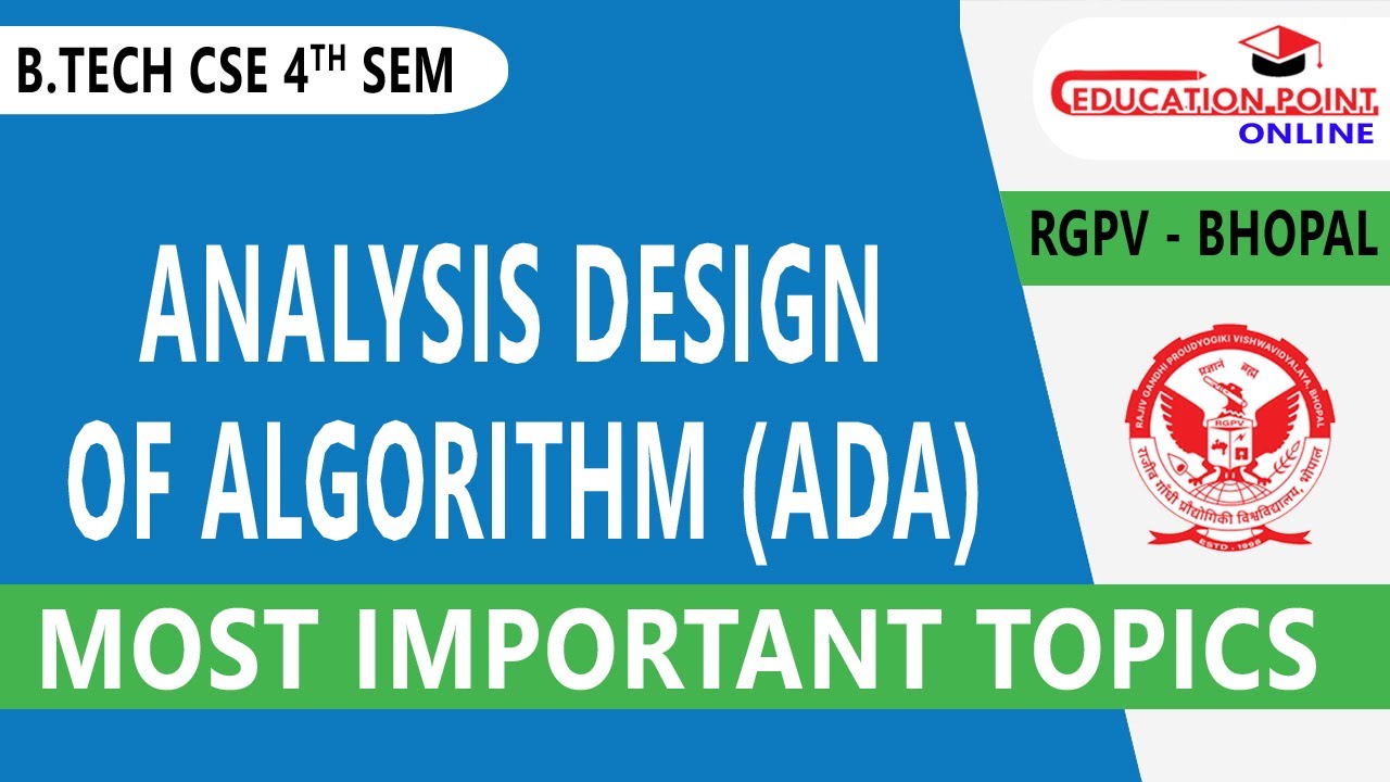 RGPV Analysis & Design of Algorithm (ADA) Most Important Topics