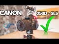 Buy the Canon 250D / SL3 with the right lens 18-55 1:4-5.6 IS STM