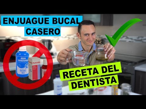 Video: Cómo hacer un enjuague bucal con peróxido de hidrógeno: 9 pasos (con imágenes)