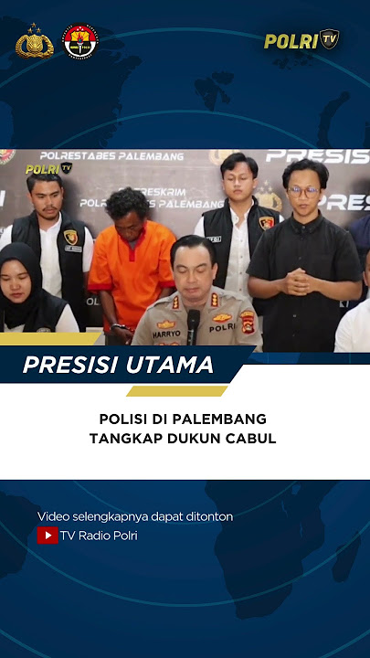 POLISI DI PALEMBANG TANGKAP DUKUN CABUL #polritv #divhumaspolri #radiotvpolri #polripresisi