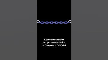 Learn to create a dynamic chain in Cinema 4D 2024 in just 2 minutes! #cinema4d #maxon #3D