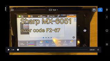Sharp MX -6051 Error code F2-67