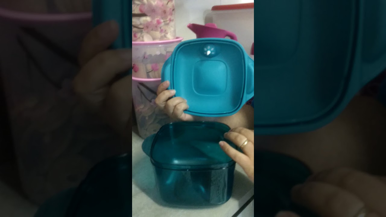 tigela Cristal pop da Tupperware,como abrir e fechar . - YouTube