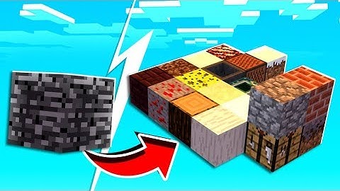 Minecraft Skyblock but Every 5 Seconds a Random Item Spawns