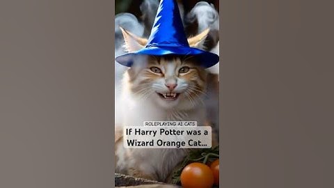 AI Cat Turns Into Harry Potter at Hogwarts! Magic Transformation Short